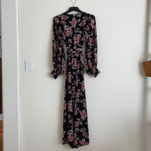 JustFab Longsleeve Wrap-Around Maxi Dress